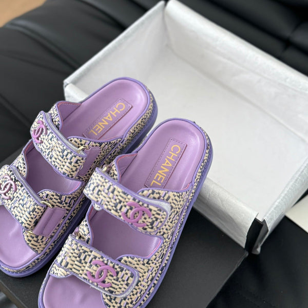 Mule Sanndals Sheepskin Heather Purple