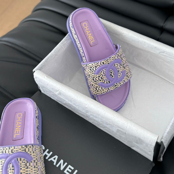 Slippers Sheepskin Heather Purple