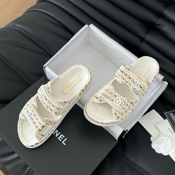 Mule Sandals Sheepskin Beige Cream