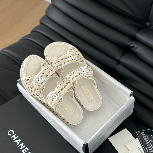 Mule Sandals Sheepskin Beige Cream