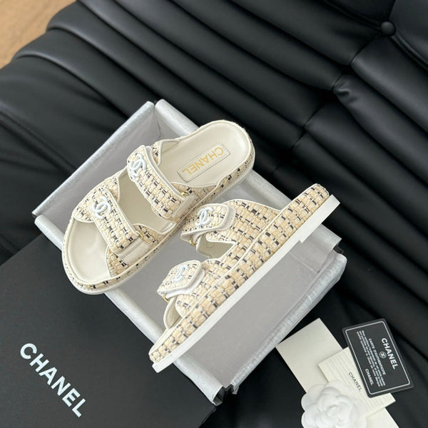 Mule Sandals Sheepskin Beige Cream