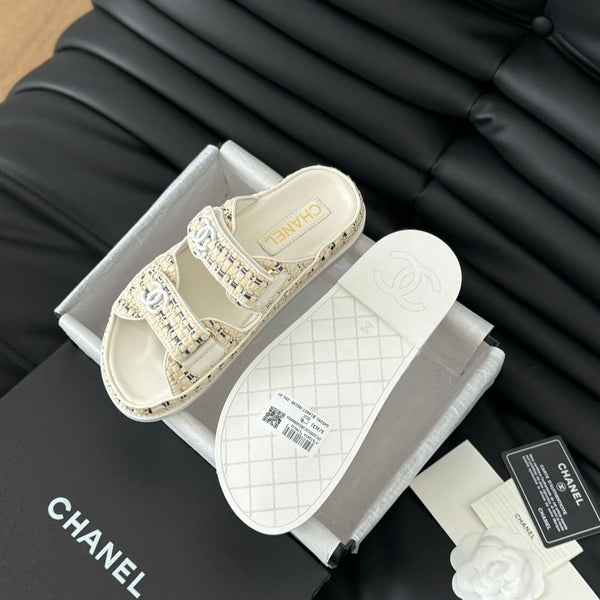 Mule Sandals Sheepskin Beige Cream