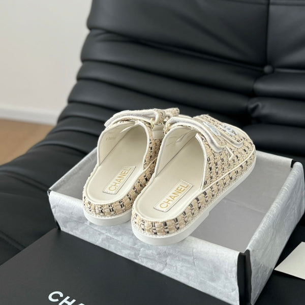 Mule Sandals Sheepskin Beige Cream