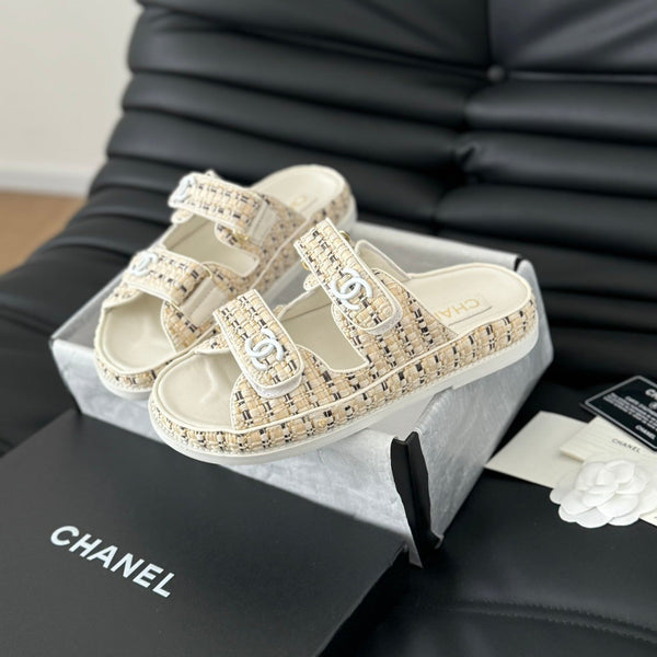 Mule Sandals Sheepskin Beige Cream