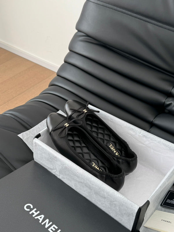 CC Ballet Flats In Black Lambskin 143534