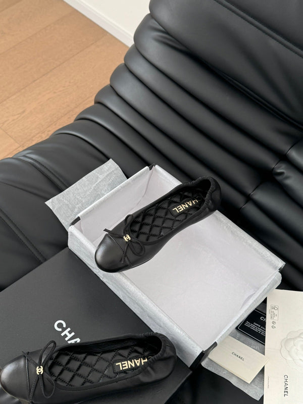 CC Ballet Flats In Black Lambskin 143534