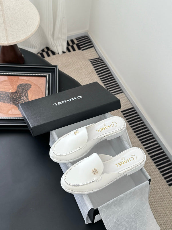 CC 25C Mule Pelle di vitello bianca 280563