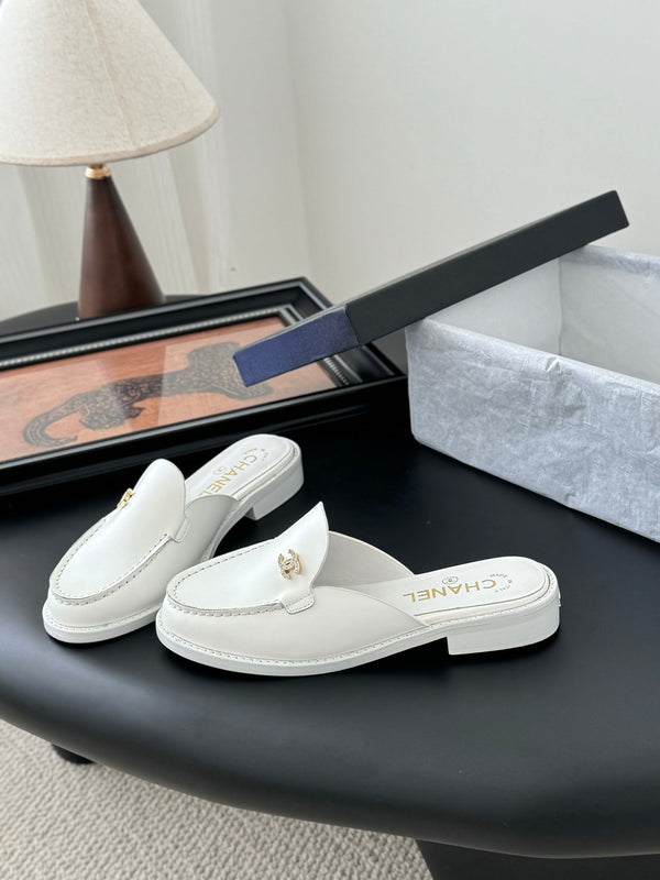 CC 25C Mule Pelle di vitello bianca 280563