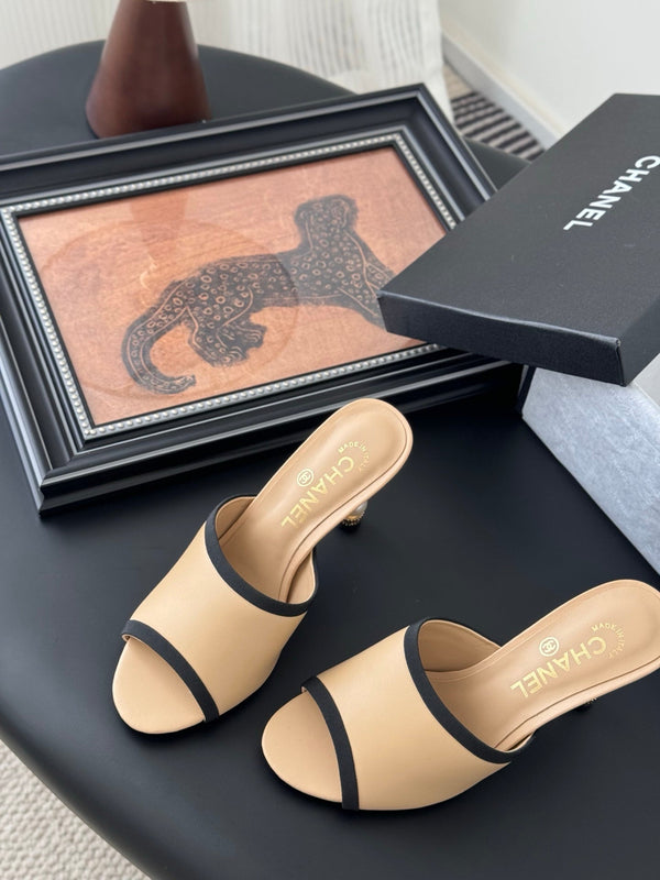 CC 25 Mules Beige Sheepskin Leather 305261