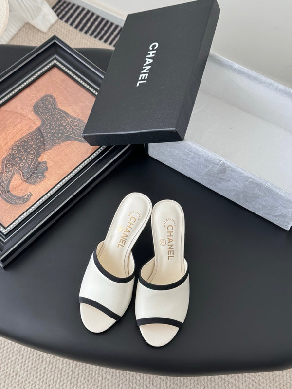 CC 25 Mules White Sheepskin Leather 305262