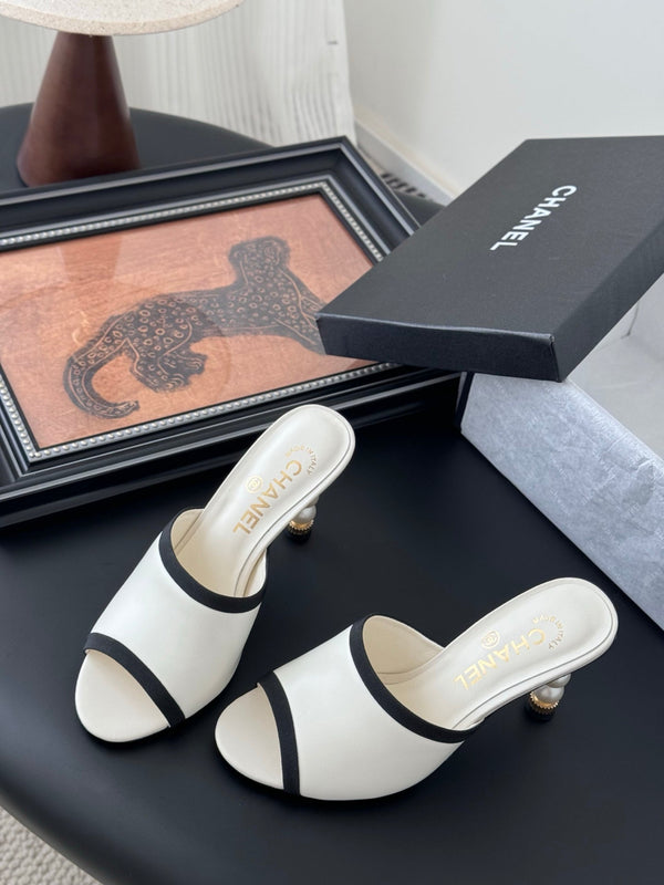 CC 25 Mules White Sheepskin Leather 305262