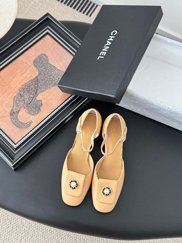 CC 25 Mary Jane Beige Pelle di vacchetta 305278