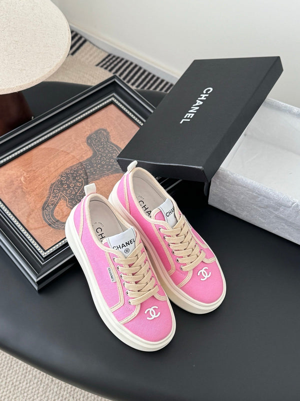 CC 25 Logo Printed Sneaker Pink Fabric Original 305312