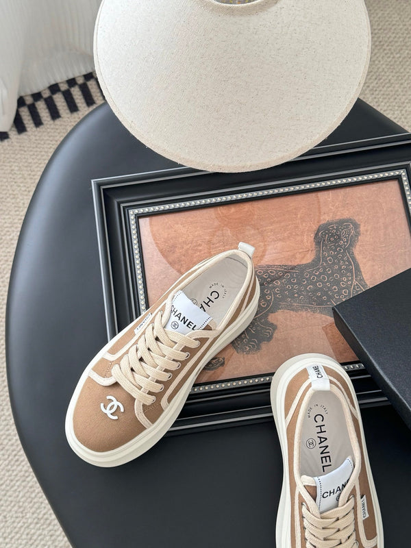 CC 25 Logo Printed Sneaker Brown Fabric Original 305313