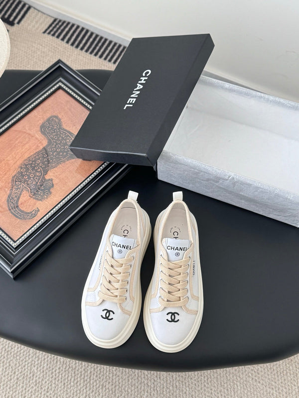 CC 25 Logo Printed Sneaker White Fabric Original 305314