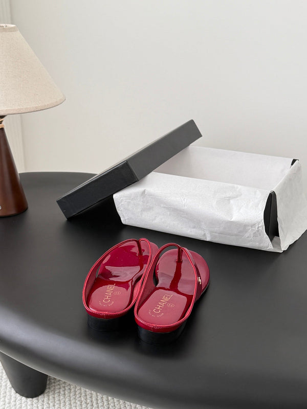 CC 26P Flip-Flops Burgundy Cowhide 700415