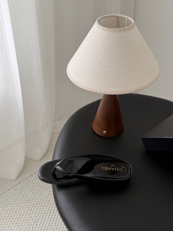 CC 26P Flip-Flops Black Cowhide 700416