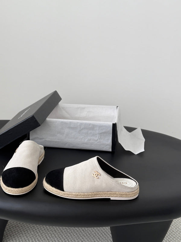 CC 26s Casual Mules Grey Black Suede 914905