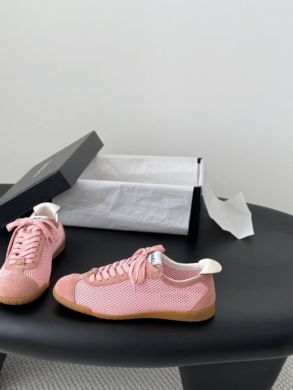CC 26s Casual Shoes Light Pink Mesh Suede 914920