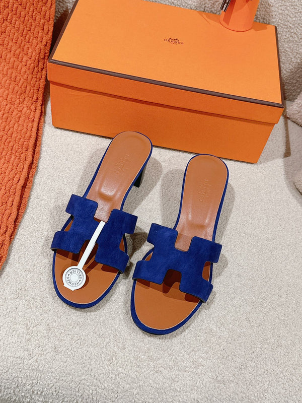 HM Oasis Sandals Dark Navy Calfskin 312713