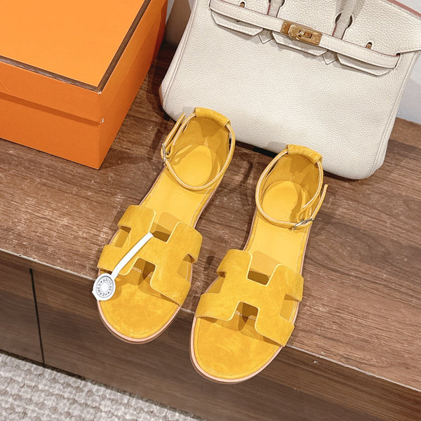 HM Santorini Sandals Yellow Cowhide 312580