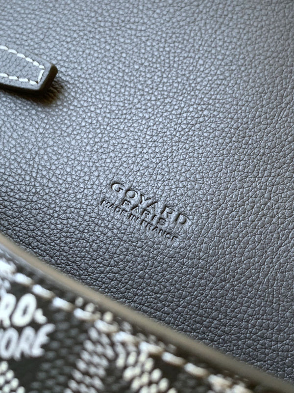 PORTAFOGLIO-BUSTA 21 CHYPRE IN TELA GOYARDINE GRIGIA E PELLE DI VITELLO