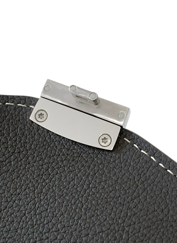 PORTAFOGLIO-BUSTA 21 CHYPRE IN TELA GOYARDINE GRIGIA E PELLE DI VITELLO