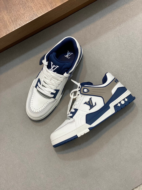 LV TRAINER BLUE WHITE SNEAKER