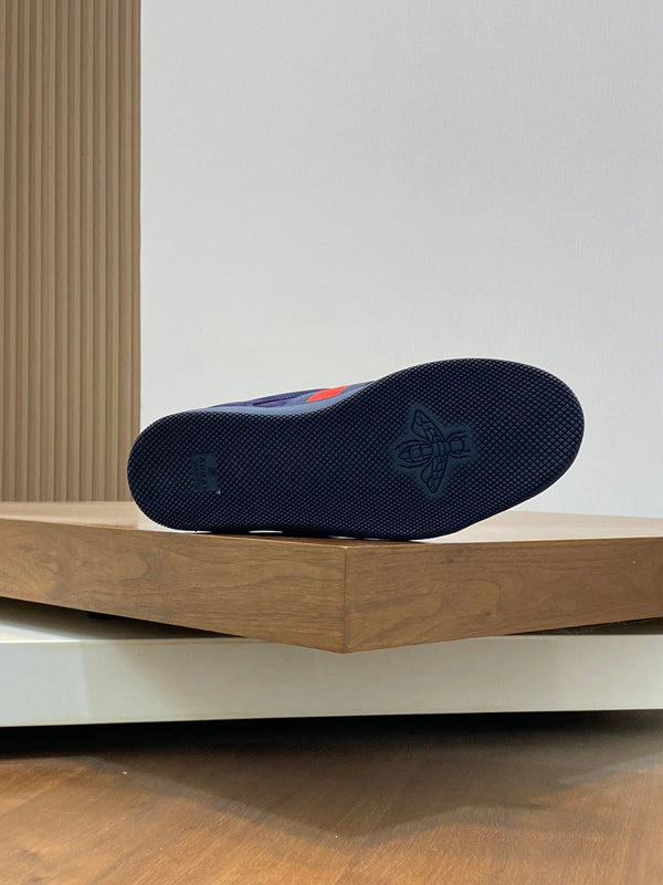 GG Men's Screener Sneaker Blue Cowhide 534045