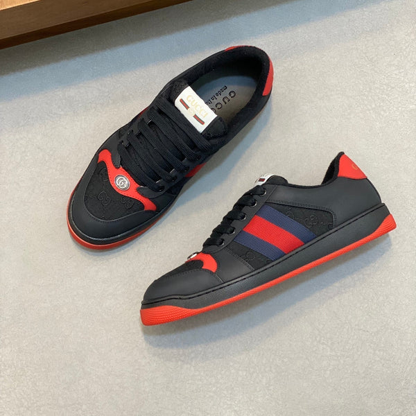 Sneaker GG Screener da uomo in tela di vacchetta nera 534047