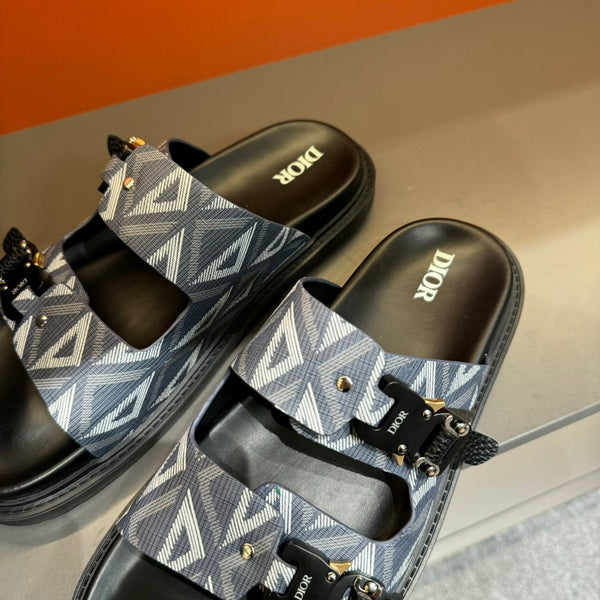 CD DOUBLE H-TOWN SANDAL ANCHOR CALFSKIN