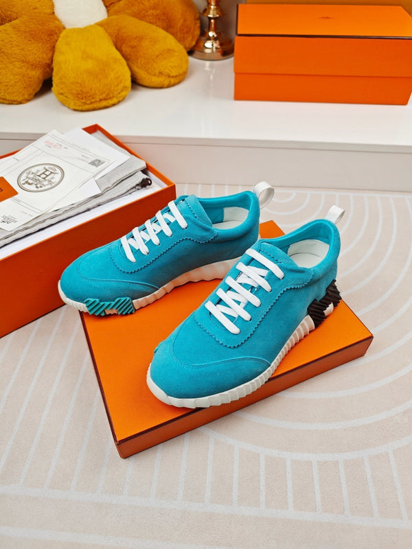 SNEAKERS BOUNCING IN PELLE DI VITELLO AZZURRO CIELO