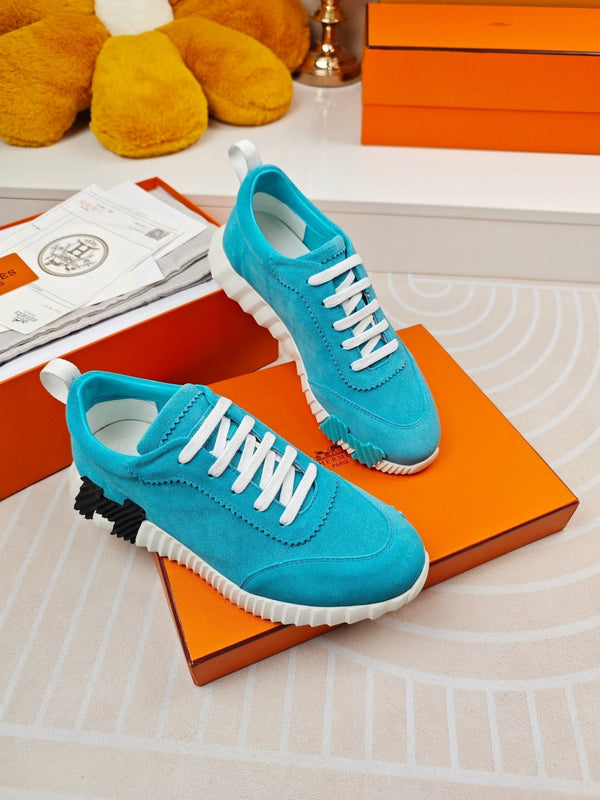 SNEAKERS BOUNCING IN PELLE DI VITELLO AZZURRO CIELO