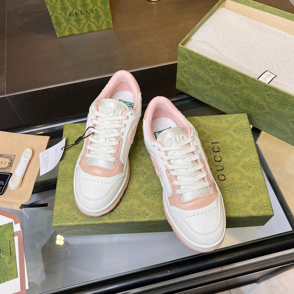 GG Men's MAC80 Sneaker White Pink Cowhide 523614