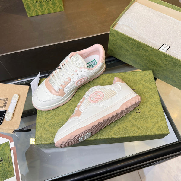 GG Men's MAC80 Sneaker White Pink Cowhide 523614