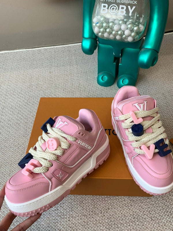 LV Trainer Maxi Sneaker Pink Calfskin