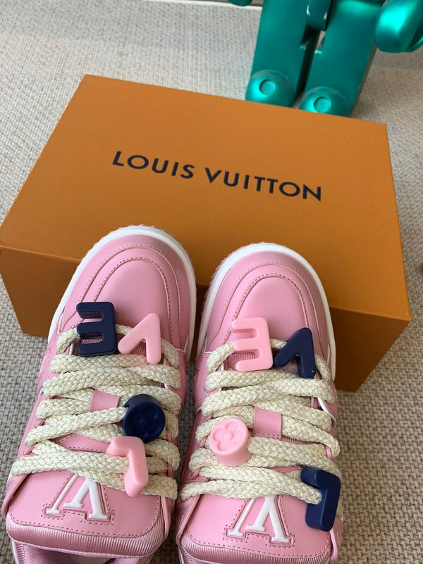 LV Trainer Maxi Sneaker Pink Calfskin