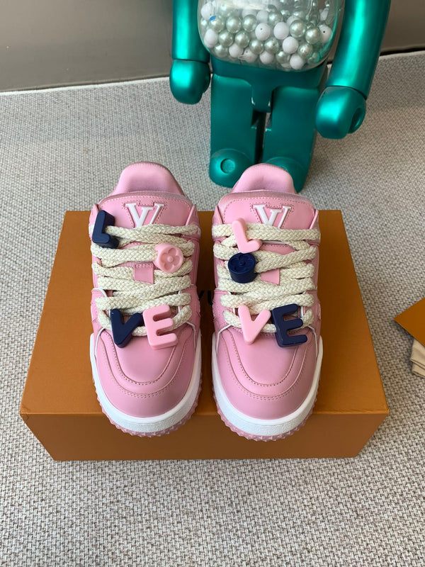 LV Trainer Maxi Sneaker Pink Calfskin