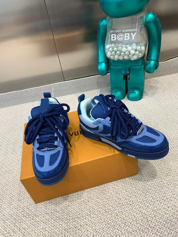 LV Skate Sneaker Dark Blue Cowhide