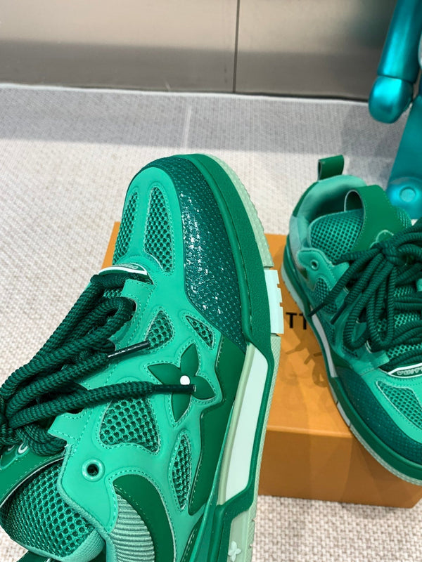LV Skate Sneaker Green Cowhide