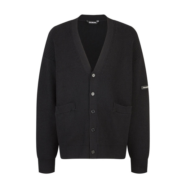 Balenciaga 25 Cardigan Black Wool 0005