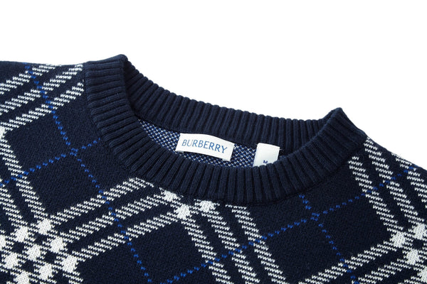 Bur 25 Sweater Navy Blue Wool