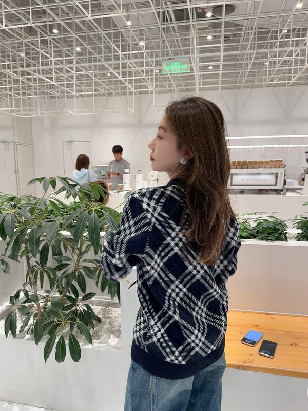 Bur 25 Sweater Navy Blue Wool