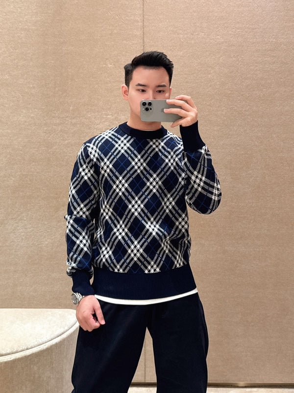 Bur 25 Sweater Navy Blue Wool
