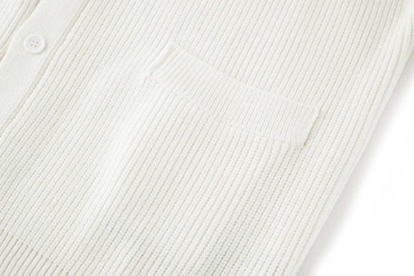 Balenciaga 25 Cardigan White Wool 0014