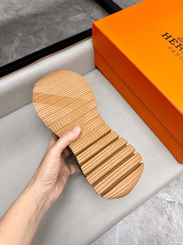 HM Men's Sneaker Grey Calfskin Suede 602060