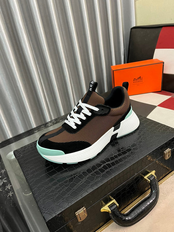 HM HUGO SNEAKER BLACK AND BROWN WEAVE