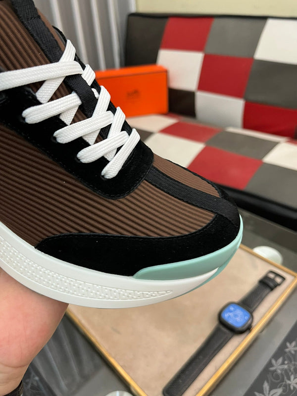 HM HUGO SNEAKER BLACK AND BROWN WEAVE