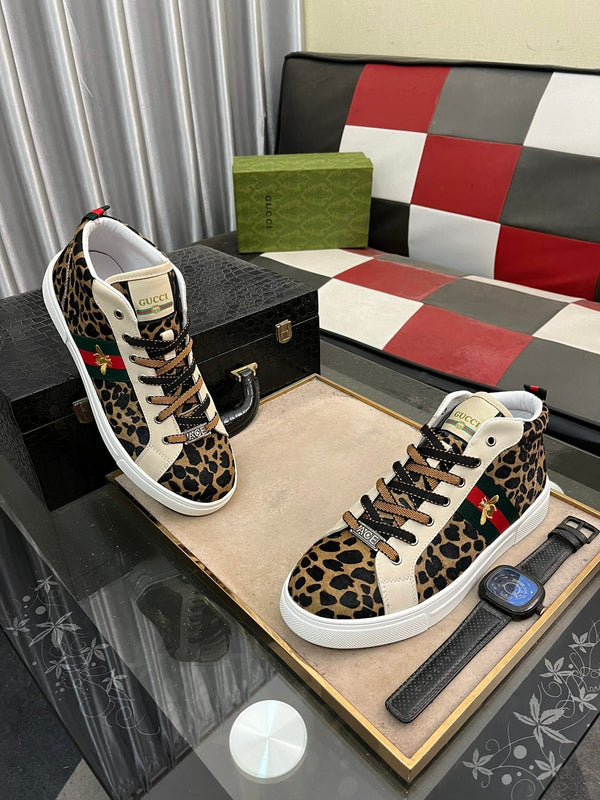 GG Men's ACE Sneaker Brown Black Fur 485742