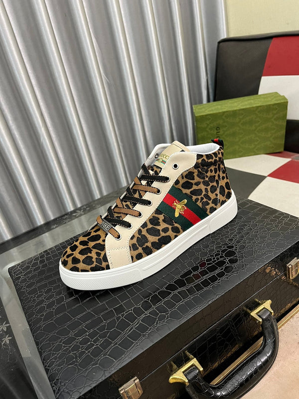 GG Men's ACE Sneaker Brown Black Fur 485742